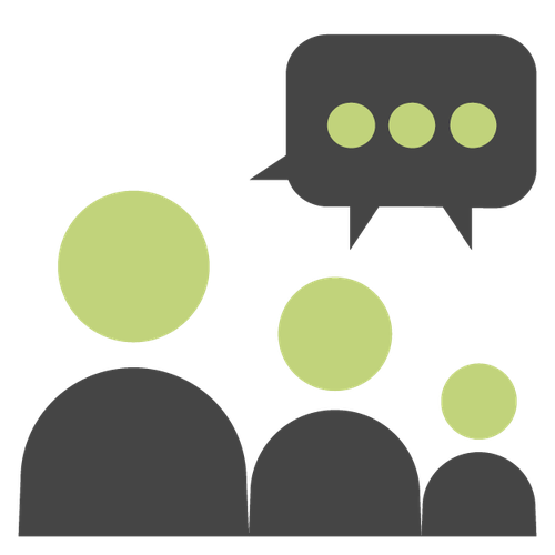Stakeholdermanagement und Kommunikation Icon