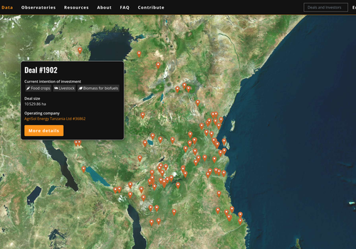 Thumbnail Landmatrix - Monitoringplattform für Landerwerb